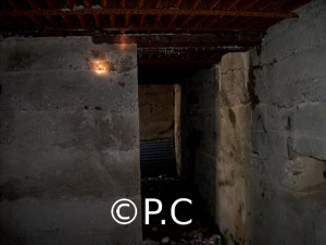 Interieur d'un abri