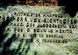 Tombe de Richthofen